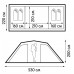 Палатка 4-местная Outventure Twin Sky 4