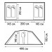 Палатка 4-местная Outventure Twin Sky 4 Basic